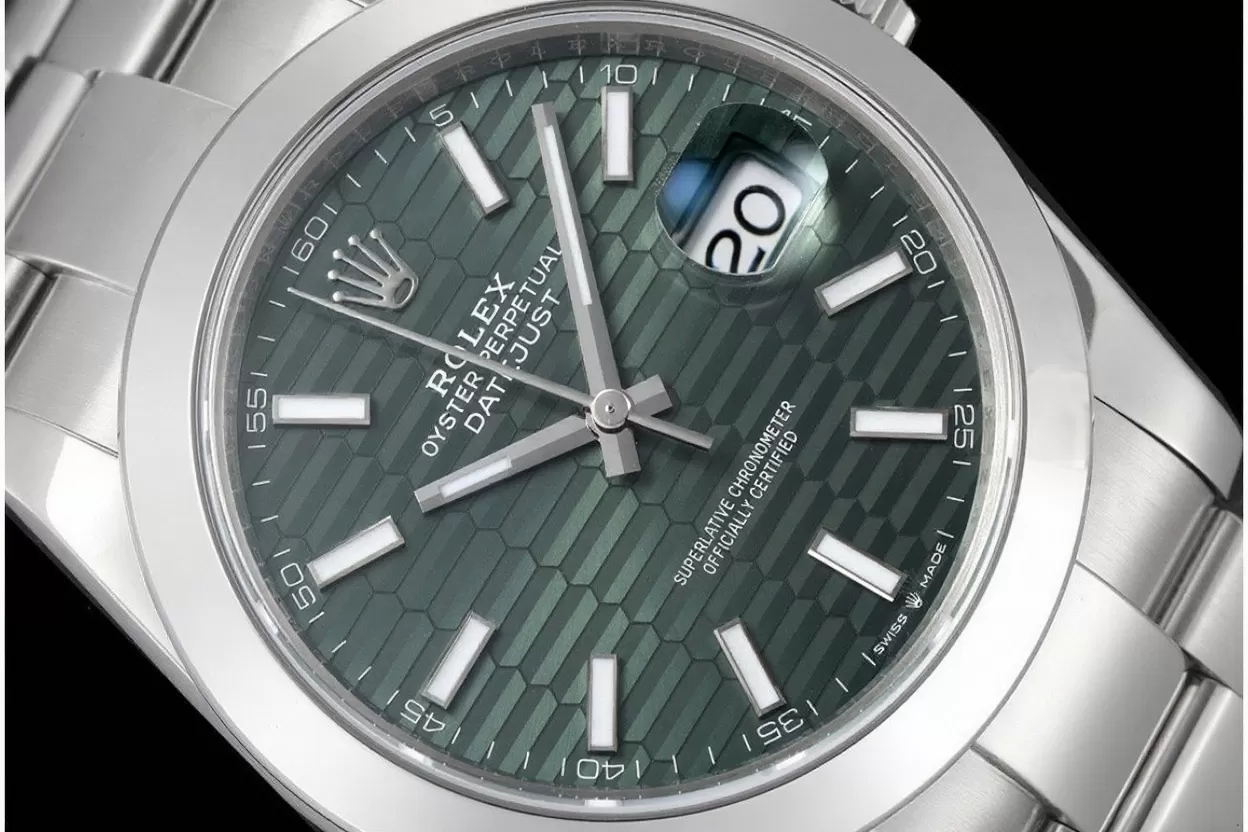 Datejust 126300 41mm Oys SS/SS Green Textured Dial VSF DD3235 - Image 2
