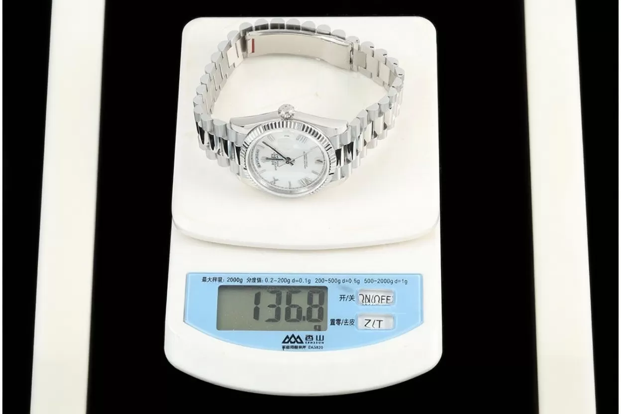 DayDate 128239 36mm SS/SS White/Rmn QF V3 VR3255(Gain Weight) - Image 37