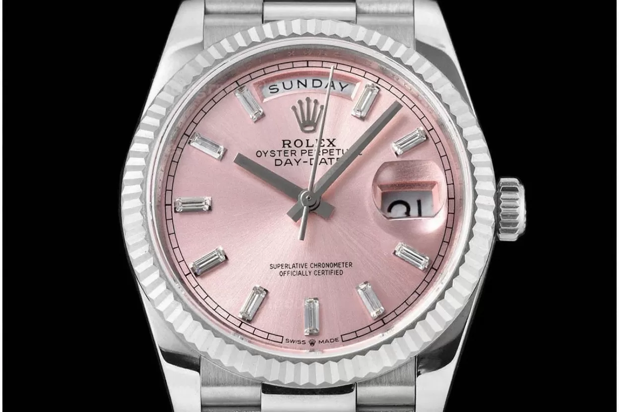 DayDate 128239 36mm SS/SS Pink/Dia QF V3 VR3255(Gain Weight) - Image 2