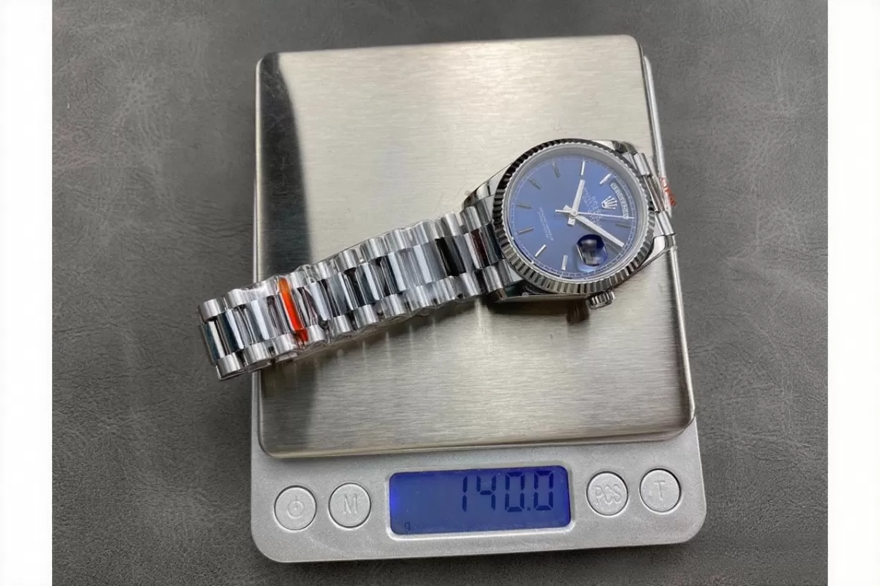 DayDate 128239 36mm SS/SS Blue/Stk QF V3 VR3255(Gain Weight) - Image 9