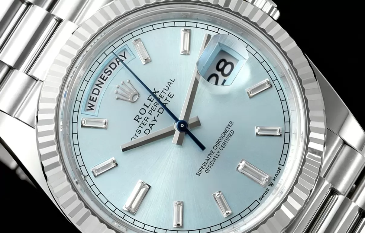 DayDate 228236 40mm SS/SS Ice Blue/Dia THBF V3 SH3255(Tungsten Heavy Version) - Image 2