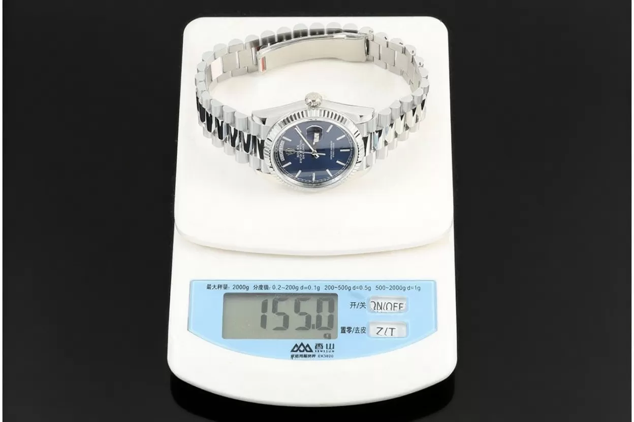 DayDate 128239 36mm SS/SS Blue/Stk QF V2 A2836(Gain Weight) - Image 21
