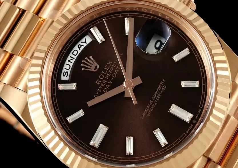 DayDate 228235 40mm RG/RG Brown/Dia THBF V3 SH3255(Tungsten Heavy Version) - Image 3