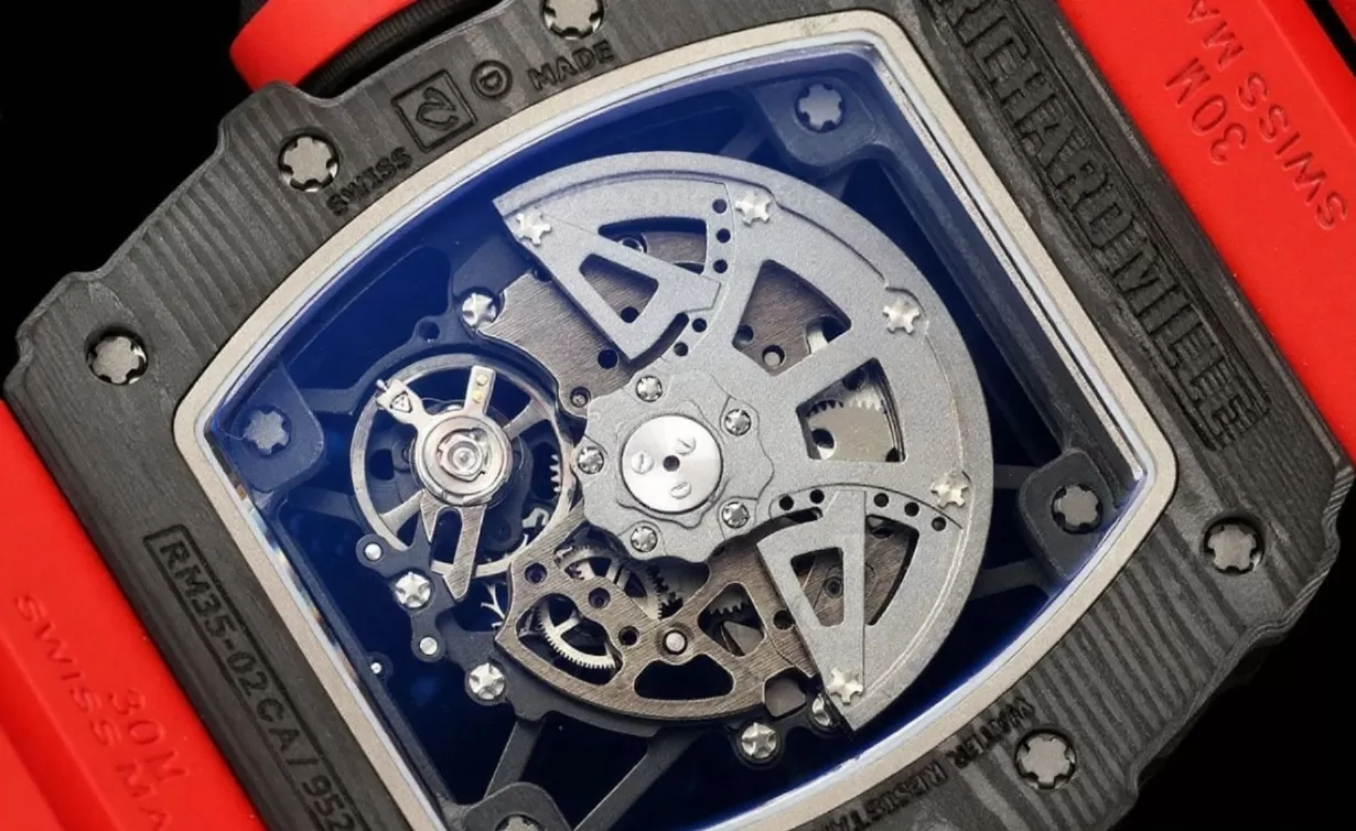 RM035-02 Red NTPT/RU Skeleton Dial ZF V6 RMAL1 - Image 6