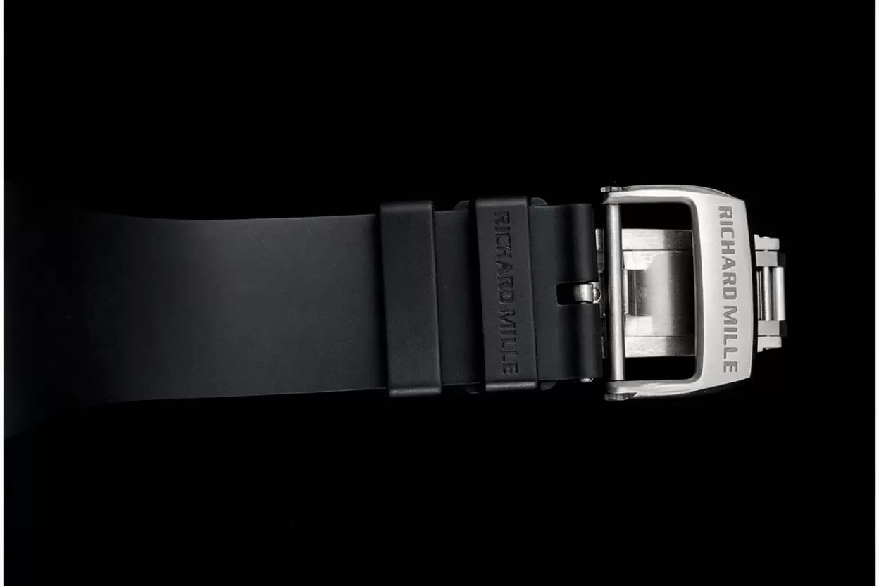 RM61-01 Yohan Blake White NTPT on Black Rubber Strap ZF RMUL2 - Image 11