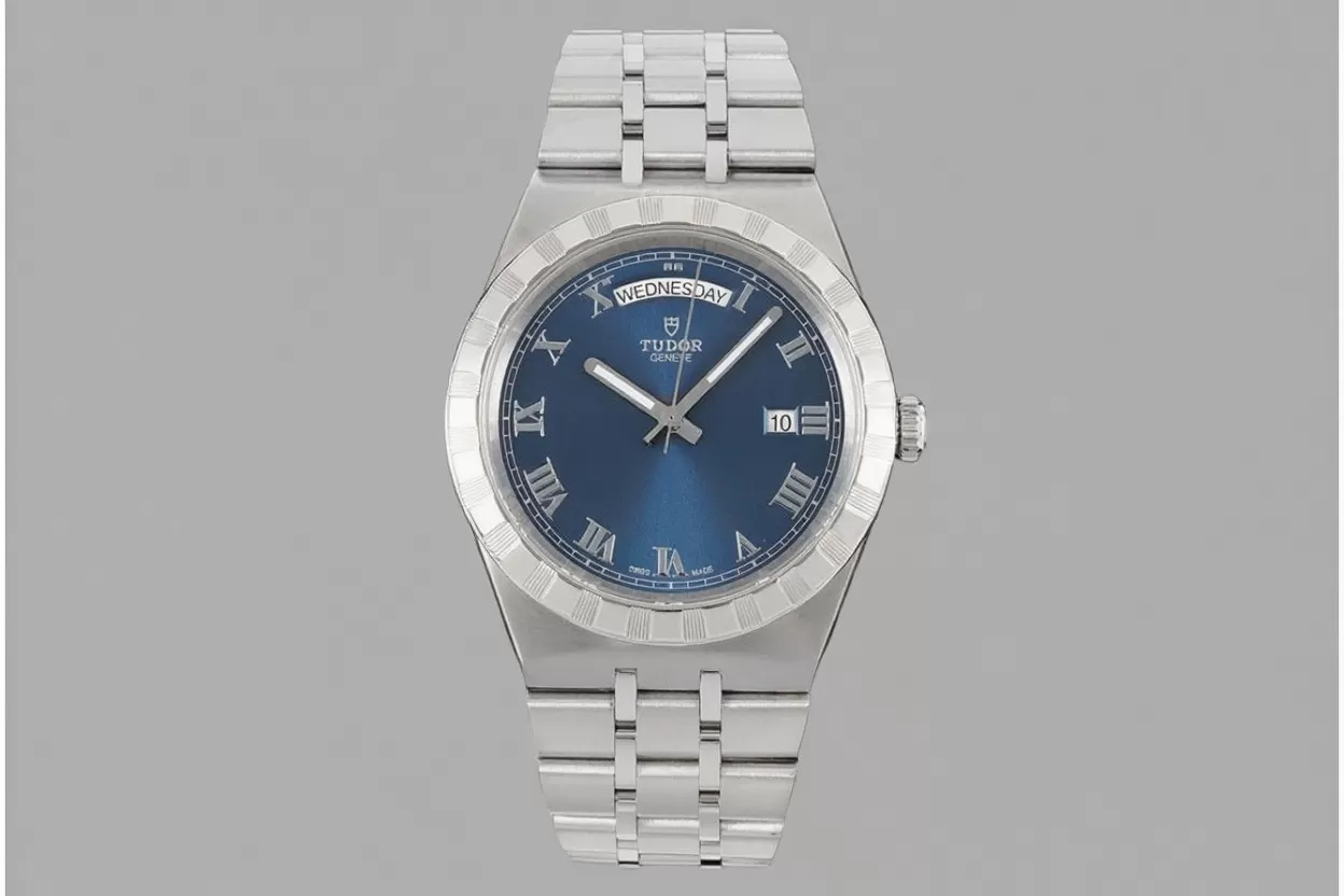 Royal Day Date 41mm SS/SS Blue/Rmn V7F A2824 - Image 3