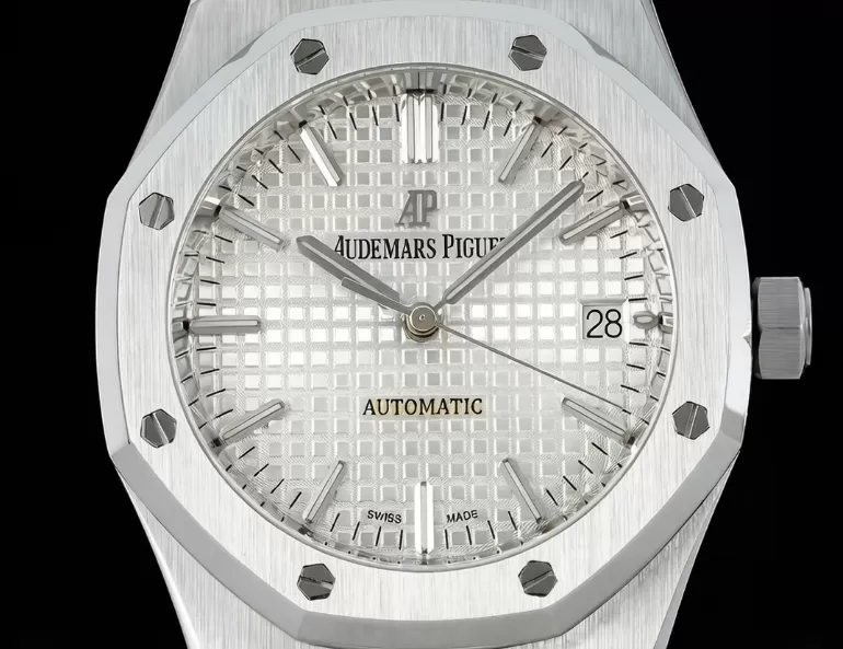 Royal Oak 15450 SS/SS White/Stk ZF SA3120 Super Clone - Image 2