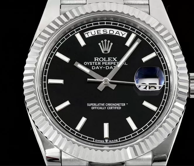DayDate 228239 40mm Pres SS/SS Black/Stk GSF A3255 (Tungsten Heavy Version) - Image 2