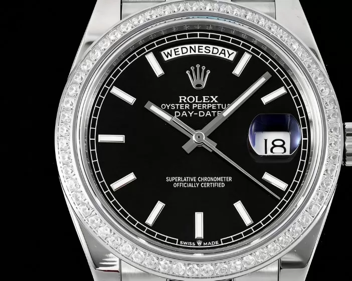 DayDate 228349 40mm Pres SS/SS Black/Stk GSF A3255 (Tungsten Heavy Version) - Image 2