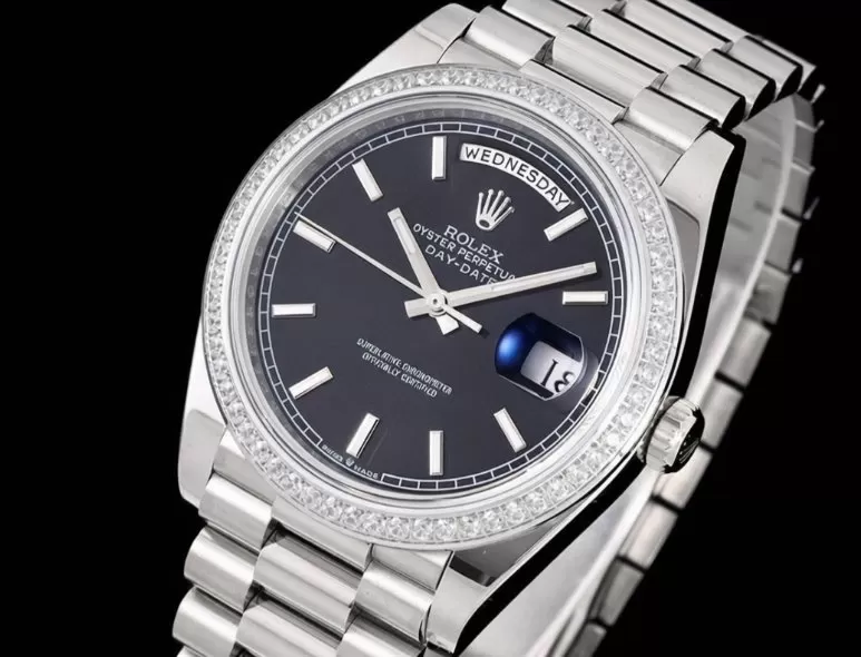 DayDate 228349 40mm Pres SS/SS Black/Stk GSF A3255 (Tungsten Heavy Version) - Image 5