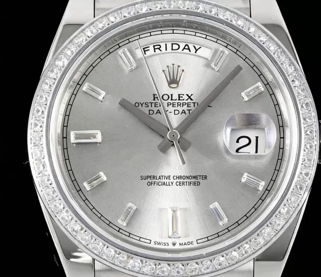 DayDate 228349 40mm Pres SS/SS Silver/Dia GSF A3255 (Tungsten Heavy Version) - Image 2