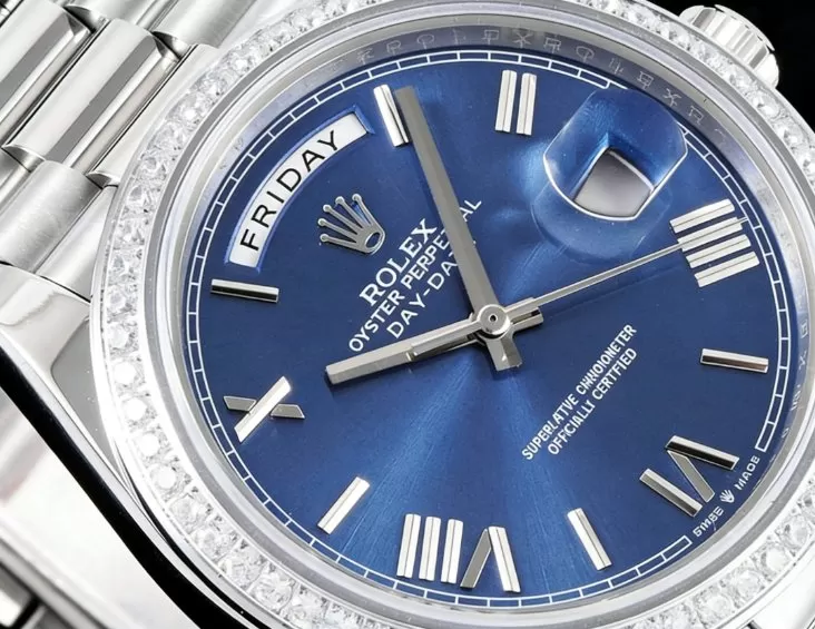 DayDate 228349 40mm Pres SS/SS Blue/Rmn GSF A3255 (Tungsten Heavy Version) - Image 3