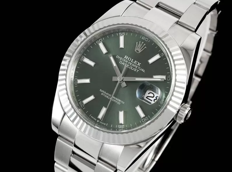 Datejust 126334 41mm Oys SS/SS Green/Stk VF DD3235