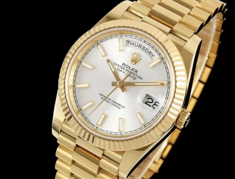 DayDate 228238 40mm YG/YG Silver/Stk RCF VR3255 (Gain Weight)