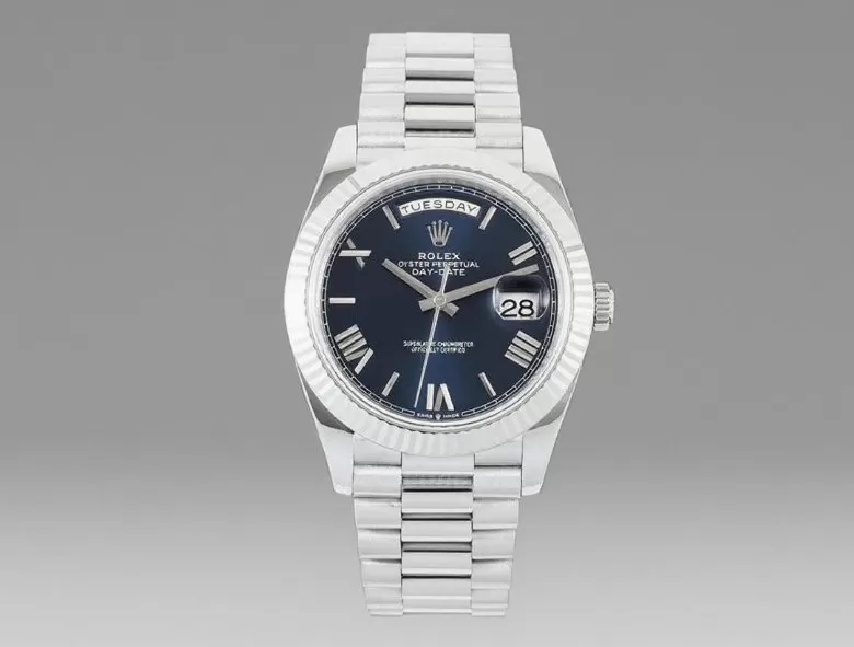 DayDate 228239 40mm SS/SS Blue/Rmn QF V8 SH3255 (Gain Weight)