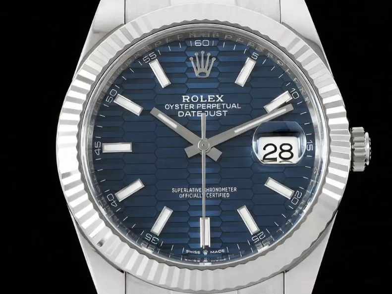 Datejust 126334 41mm Oys SS/SS Blue Textured/Stk VF DD3235 - Image 2