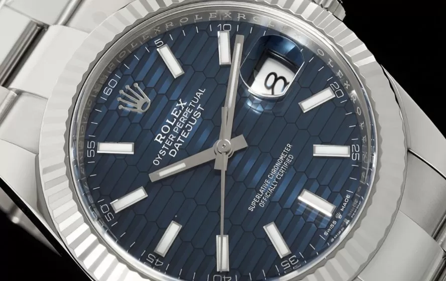 Datejust 126334 41mm Oys SS/SS Blue Textured/Stk VF DD3235 - Image 3