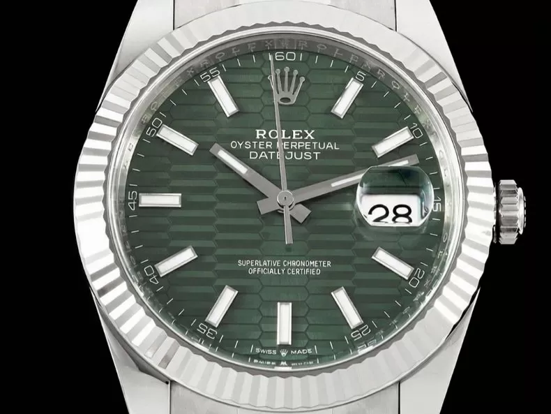 Datejust 126334 41mm Oys SS/SS Green Textured/Stk VF DD3235 - Image 2