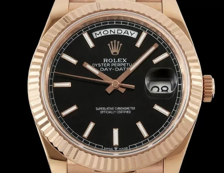 DayDate 228235 40mm RG/RG Black/Stk QF V8 SH3255 (Gain Weight) - Image 2