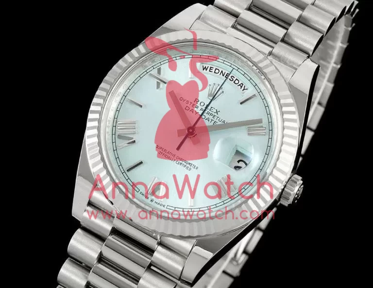 DayDate 228236 40mm SS/SS Ice Blue/Rmn THBF V3 SH3255(Tungsten Heavy Version)