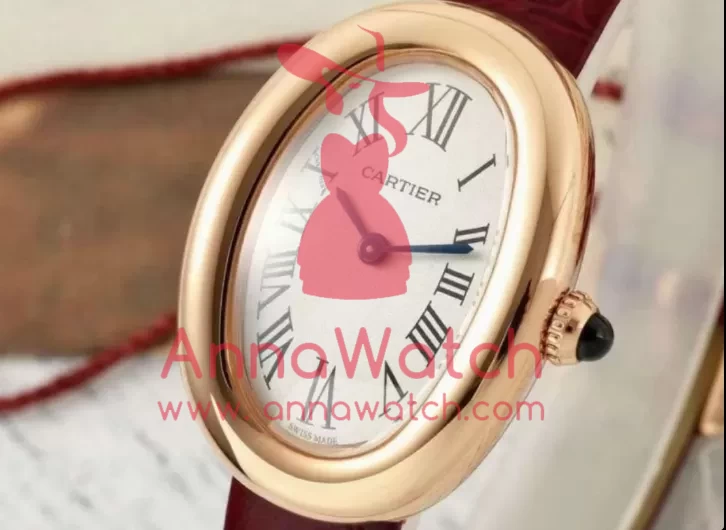 Baignoire Ladies 31mm Red RG/LE White Dial AF Quartz - Image 3