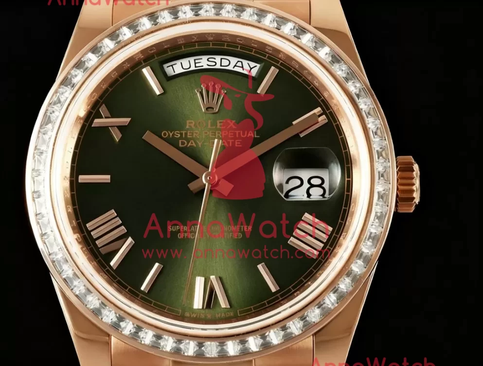 DayDate 228345 40mm Dia RG/RG Green/Rmn QF V5 A2836(Gain Weight) - Image 2