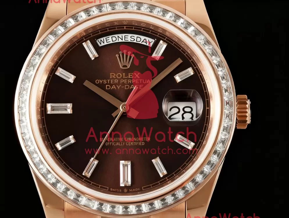 DayDate 228345 40mm Dia RG/RG Brown/Dia QF V5 A2836(Gain Weight) - Image 2