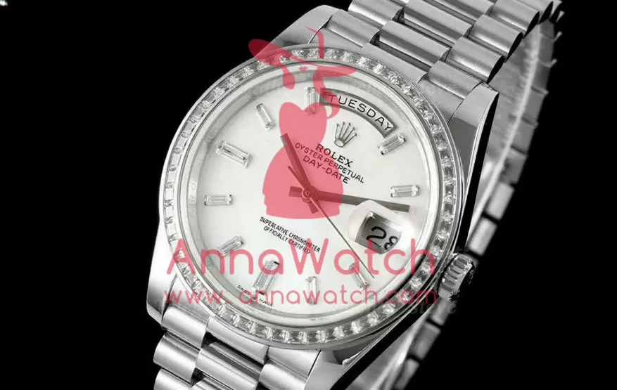 DayDate 228349 40mm Dia SS/SS Mop/Dia QF V5 A2836(Gain Weight)