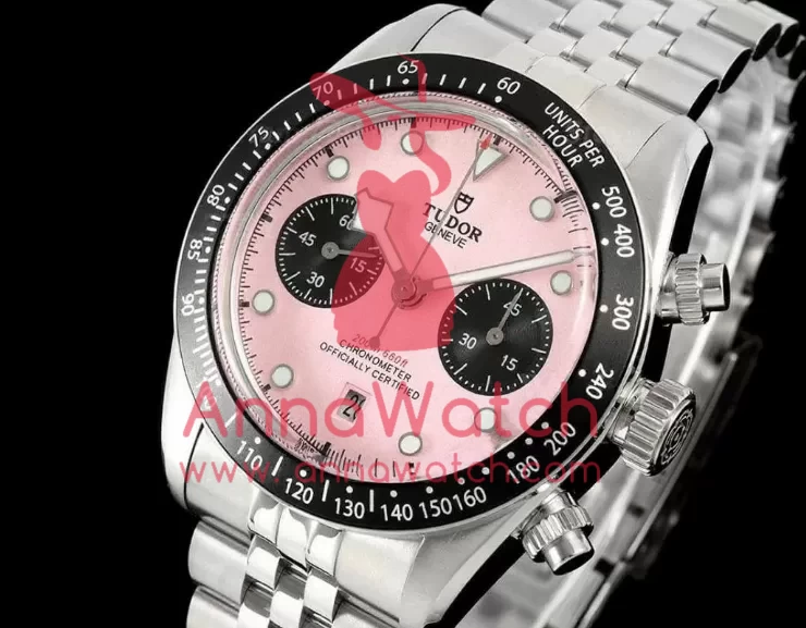 Black Bay Chrono 41mm SS/SS Pink Dial BLSF A7750 - Image 4