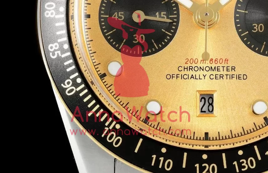 Black Bay Chrono 41mm Jub SS/YG Gold/Blk Dial BLSF A7750 - Image 3