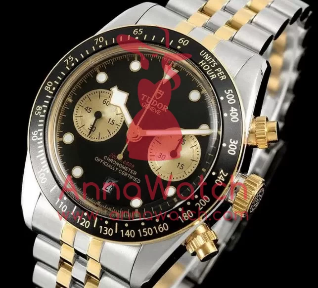 Black Bay Chrono 41mm Jub SS/YG Black/Gold Dial BLSF A7750 - Image 2