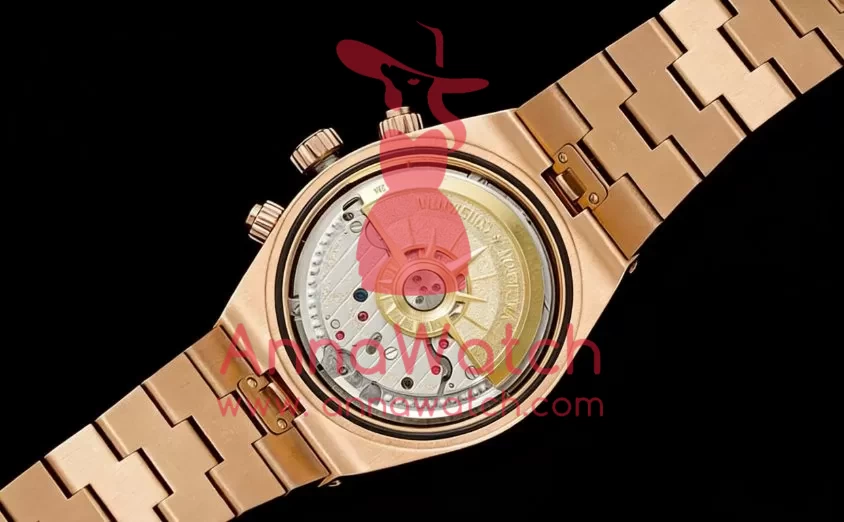 Overseas 5520V 41mm RG/RG Green Dial 8F A7750 Mod - Image 11