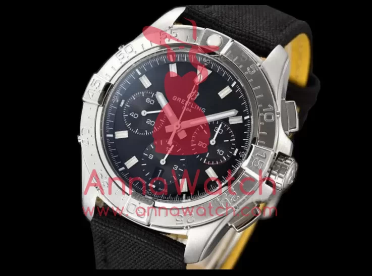 Avenger B01 Chrono 44mm SS/NY Black Dial BLSF Cal.01
