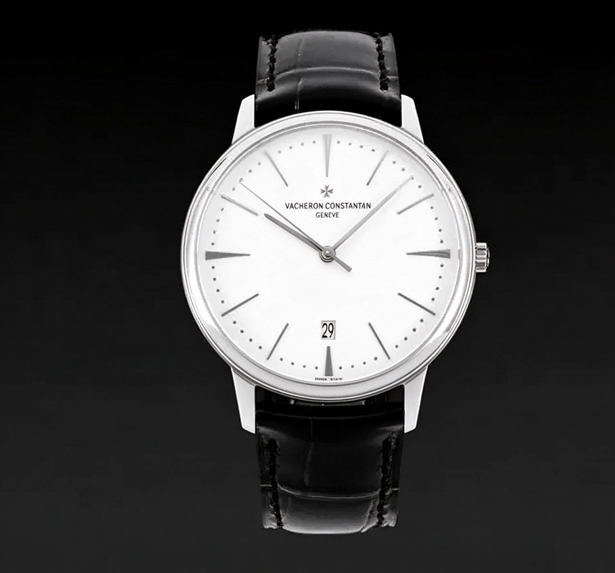 Patrimony Date SS/LE White/Stk PPF MY9015