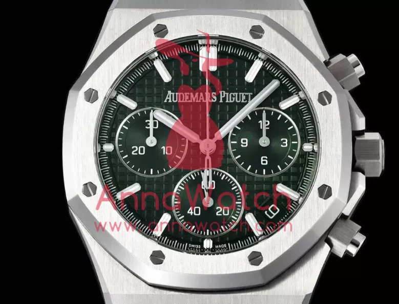 Royal Oak Chrono 26240 41mm SS/SS Green Dial TOPF DD4401 Super Clone - Image 2