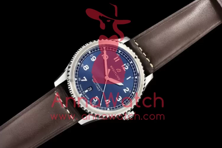 Navitimer 8 Automatic 41 A17314 SS/LE Blue ZF A2824 - Image 3
