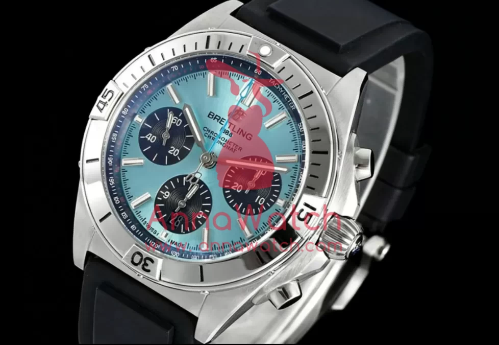 Chronomat B01 42MM SS/RU Ice Blue/Blk TF A7750 - Image 2