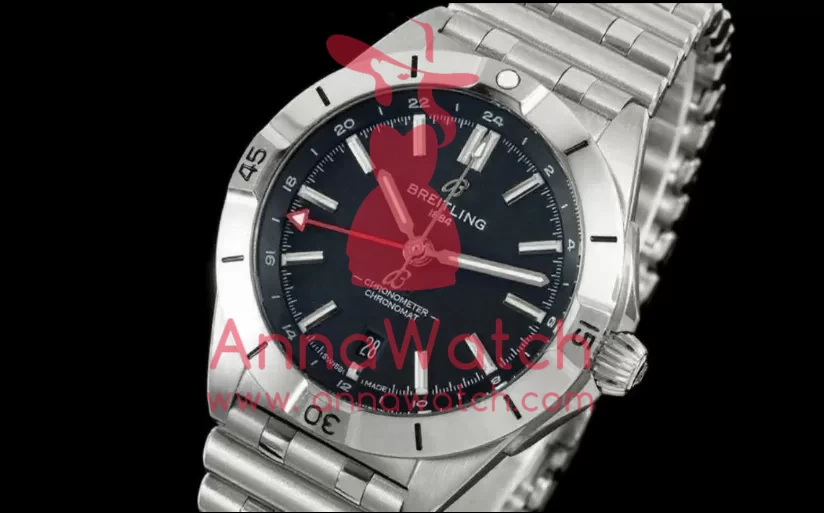 Chronomat GMT 40mm SS/SS Black Dial BLSF A2836 - Image 2