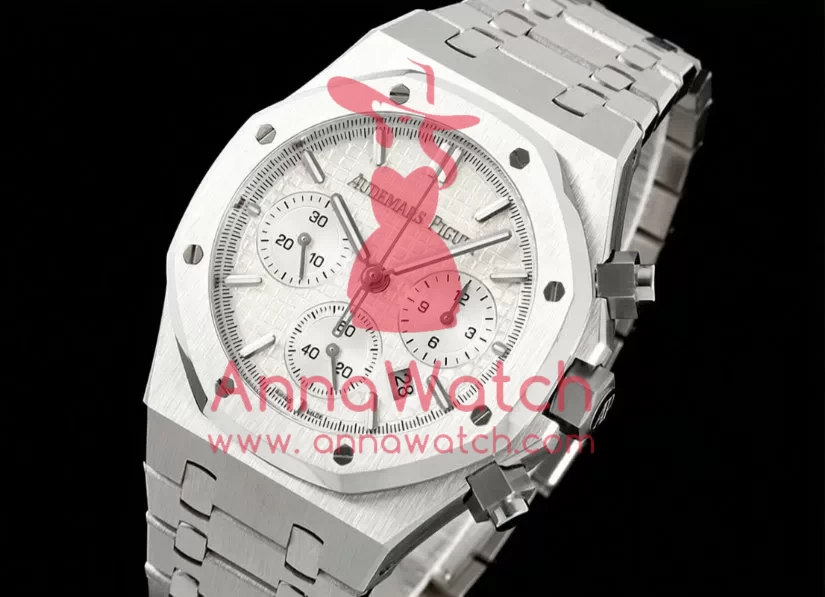 Royal Oak Chrono 26240ST 41mm SS/SS White/Stk BF A7750