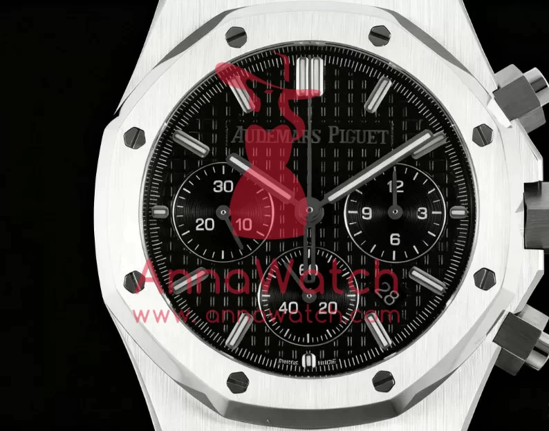 Royal Oak Chrono 26240ST 41mm SS/SS Black/Stk BF A7750 - Image 2