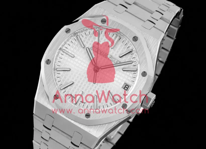 Royal Oak 15510 41mm SS/SS White/Stk BF A4302