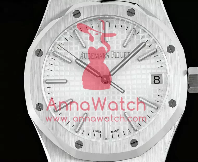 Royal Oak 15510 41mm SS/SS White/Stk BF A4302 - Image 2