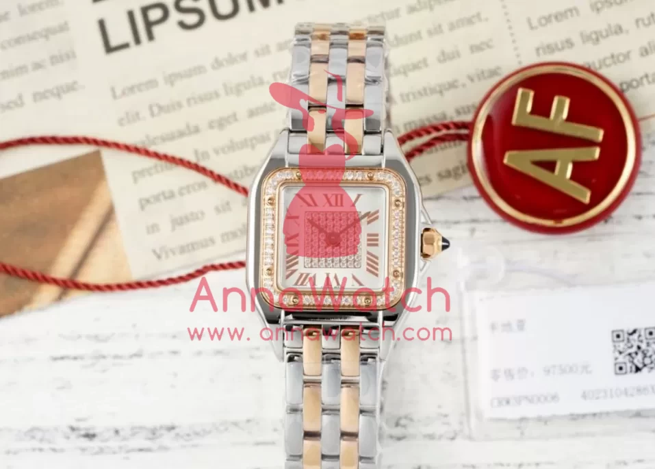 Panthere Secrete De Ladies 22mm Dia SS/RG Diamonds Dial AF Quartz - Image 4
