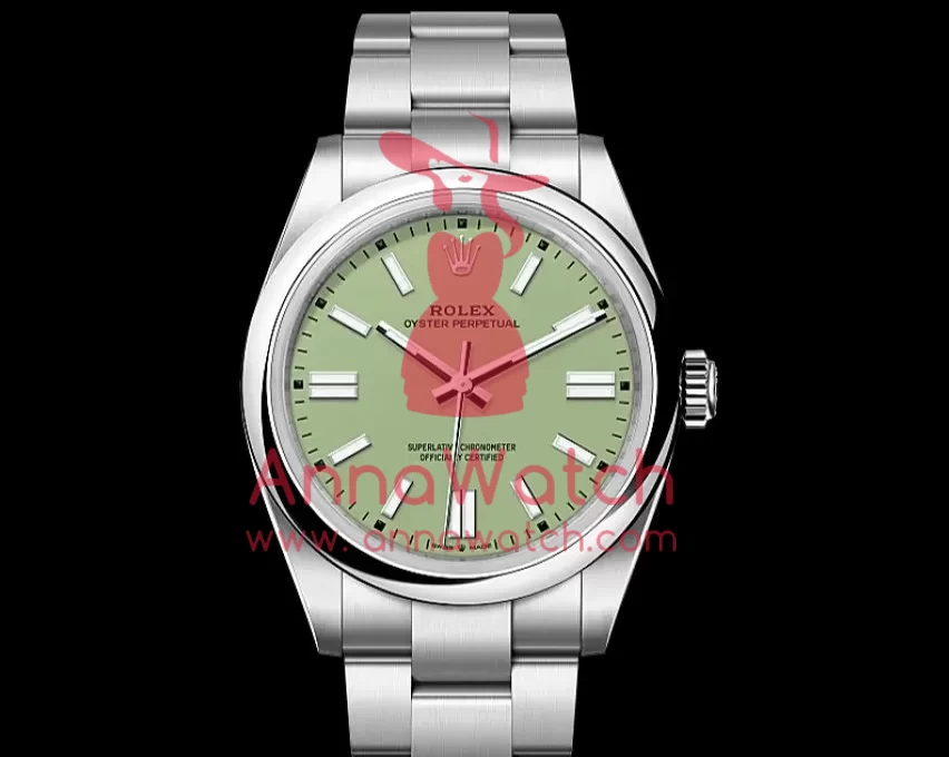 Oyster Perpetual 134300 41mm SS/SS Pistachio Dial VSF VS3230