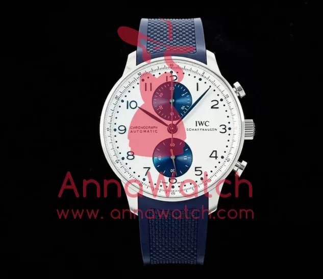 Portuguese Chrono 41mm SS/RU White/Blue Z+F A69355
