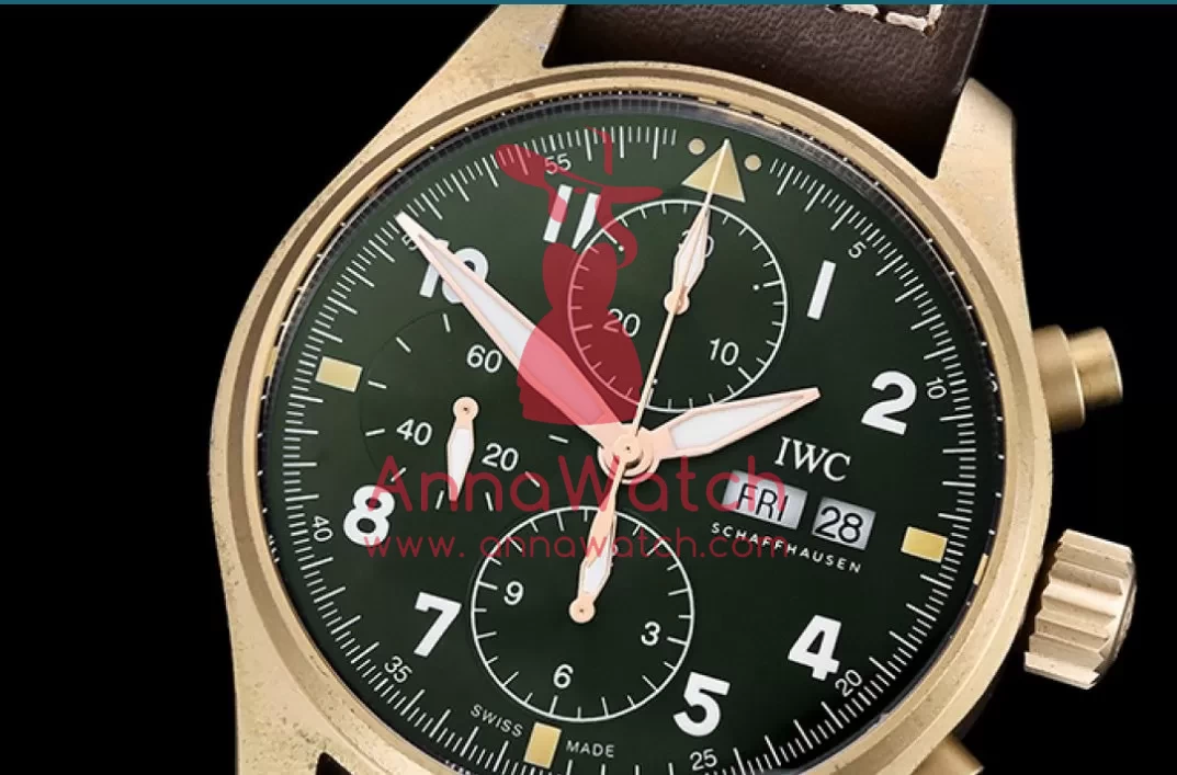 IWC - Pilot Chrono Spitfire IW387902 Brz BR/LE Grn ZF A7750 - Image 2