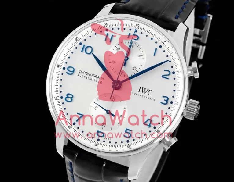Portuguese Chrono 41mm White Dial On Black Strap SS/LE V6SF A69355 - Image 2