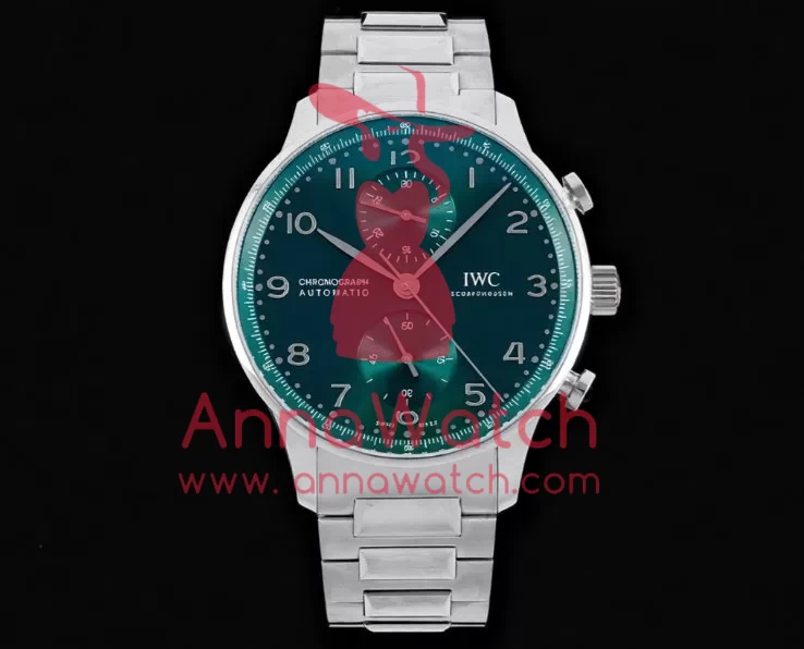 Portuguese Chrono 41mm SS/SS Green Dial V6SF A69355 - Image 6