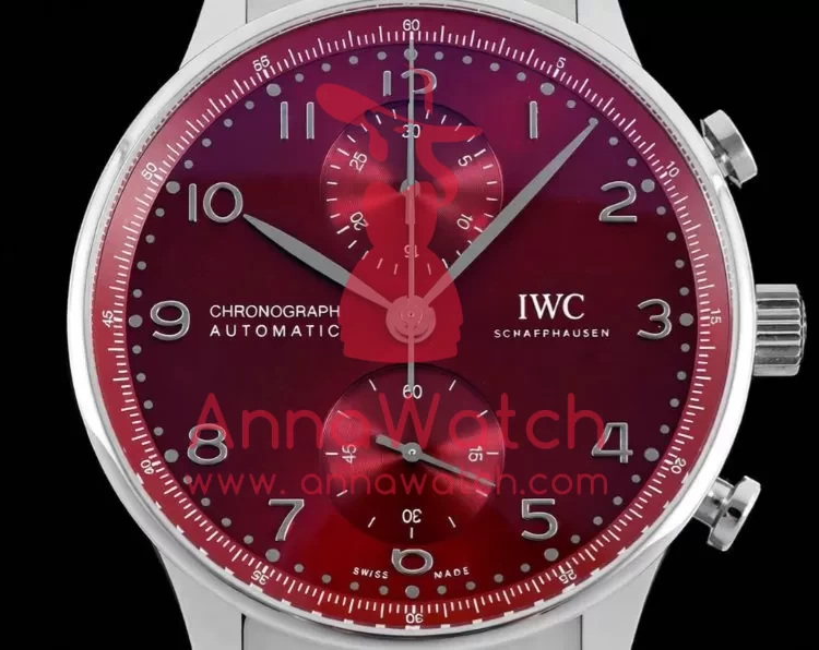 Portuguese Chrono 41mm SS/SS Red Dial V6SF A69355
