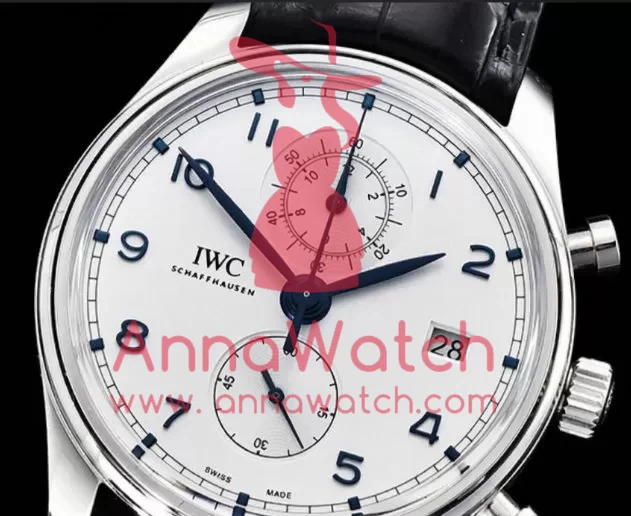 IWC - Portugieser Chronograph Classic SS/LE Wht/B YLF A7750 - Image 3